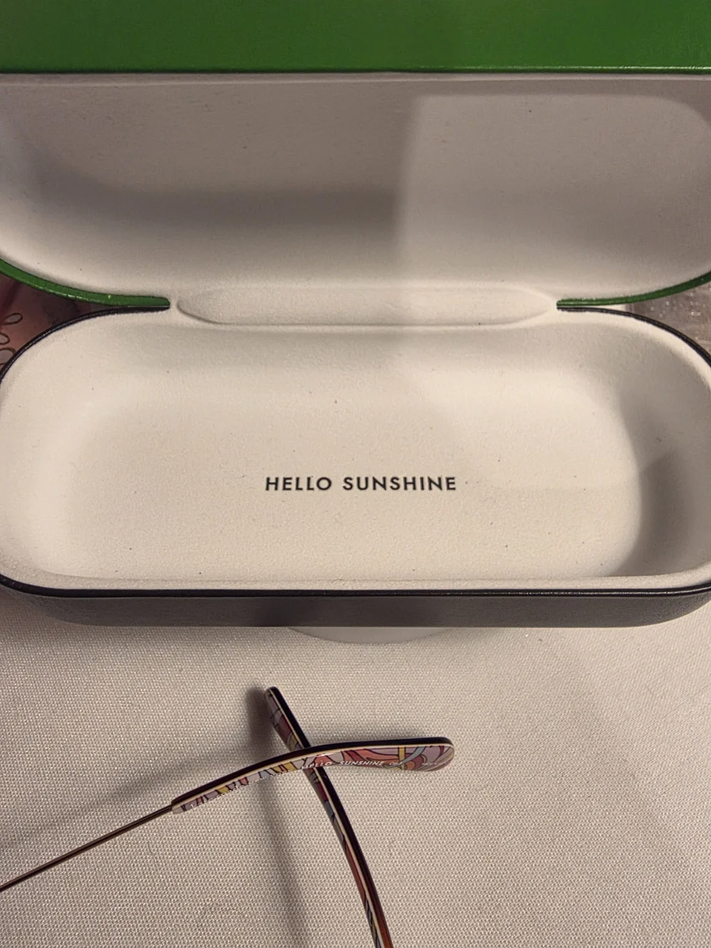 kate spade gold-tone frame sunglasses with pink gradient lenses